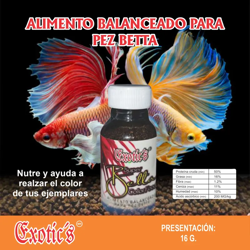 Alimento Balanceado Para Pez Beta