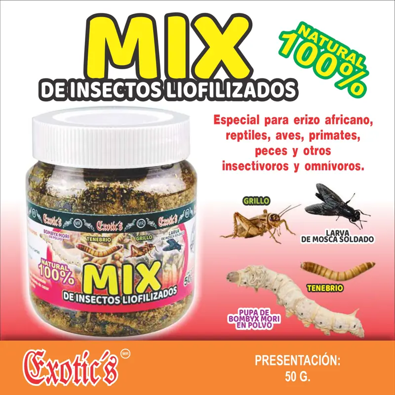 Mix de Insectos Liofilizados
